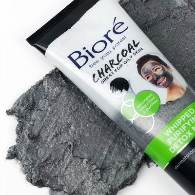 Biore Whipped Purifying Detox Mask, Dermatologist Tested, Eliminate Impurities, Unclog Pores - 4oz