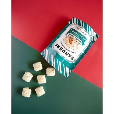 Sander's White Chocolate Sugar Cookie Sea Salt Caramel Christmas Candy Chocolate - 7oz