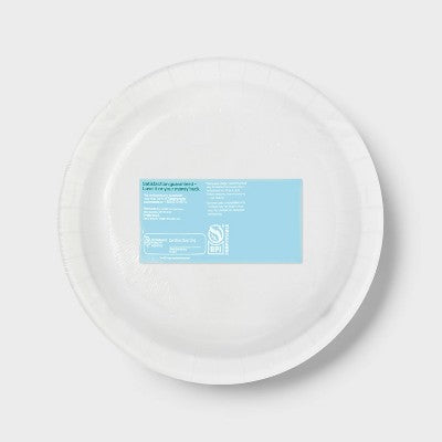 Disposable Dinnerware Paper Plates 8.5" - Game Day - 44ct - up&up