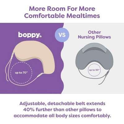 Boppy Uplift Nursing Pillow - Tan Pebbles: Polka Dots, 20" Length, 19.5" Width, 7" Thickness