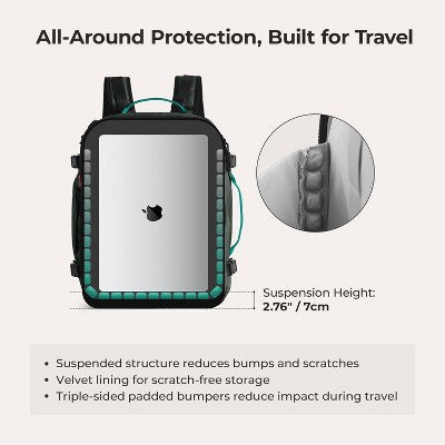 Bagsmart Blast Pro 40L Travel Backpack - Green