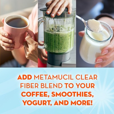 Metamucil Clear Digestive GLP-1 Friendly Fiber Blend - 3g Fiber Per Serving - 11.6oz/75 Dose