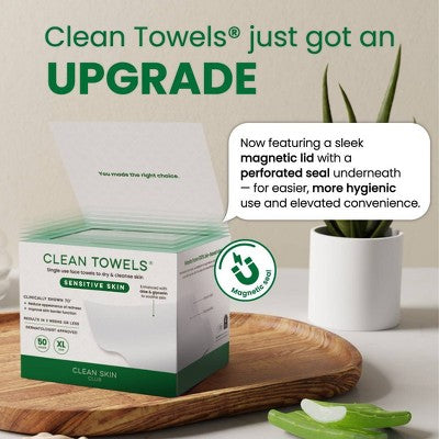Clean Skin Club Towels for Sensitive Skin - XL - 50ct
