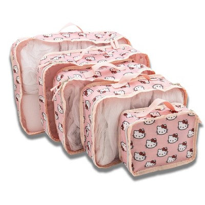 Sanrio Hello Kitty 5pk Packing Cube - Kitty Pink