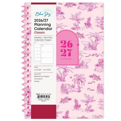 Blue Sky 5"x8" 2026-2027 Student Planner BS Cisco Weekly/Monthly Spiral NonTabbed