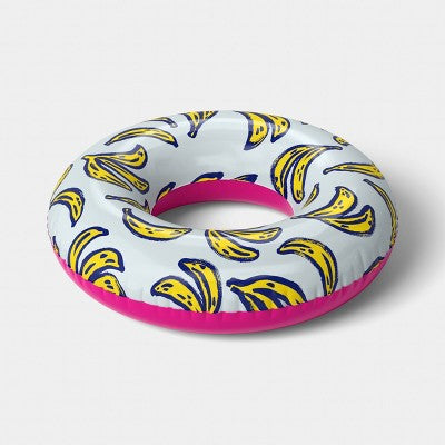 31'' Tube Banana Print-Novelty Float - Sun Squad Blue