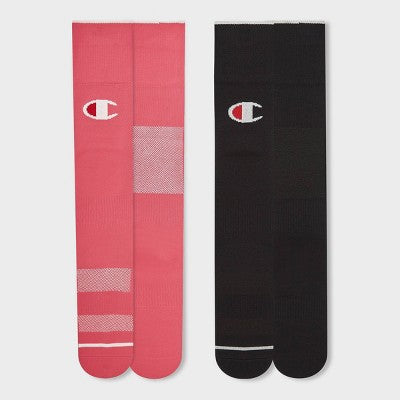 Champion Performance Soccer Socks 2pk - Pink M