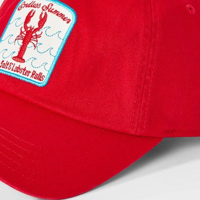 Lobster Patch Baseball Hat - Universal Thread Red