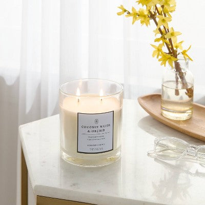 2 Wick Boxed Coconut Water and Orchid Candle - Threshold