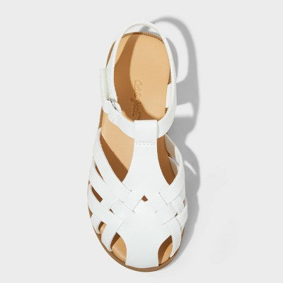 Toddler Girls Ella Fisherman Sandals - Cat & Jack White 5T