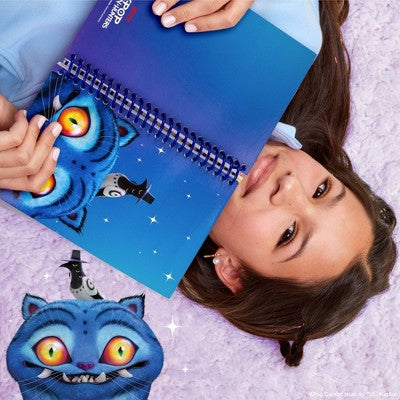 KPop Demon Hunters 6"x8" Hard Cover Spiral Notebook Cat