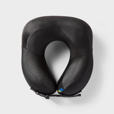 Contoured Memory Foam Neck Pillow - Open Story Black