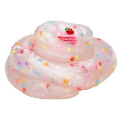 Cra-Z-Slimy Birthday Cake Glitter Scented Slime with Cake Charm