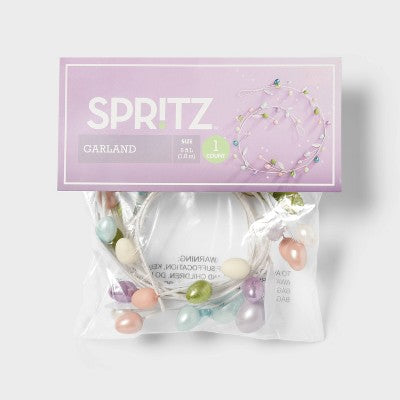 72" Easter Wreath Garland - Spritz