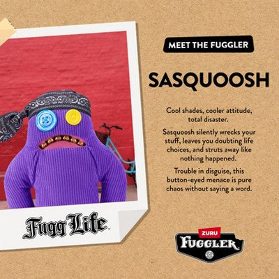 Fuggler 9" Fugg Life Sasquoosh Stuffed Animal