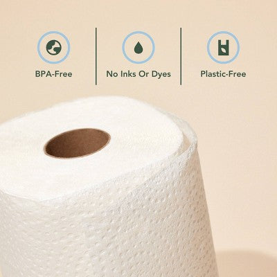 Reel Paper Bamboo Make-A-Size Paper Towels - 6 Mega Rolls - 2-Ply - 135 Sheets