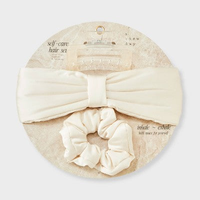 Spa Hair Set 3pk - A New Day Ivory