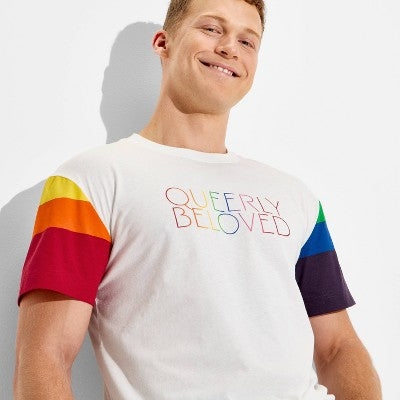 Pride Adult Short Sleeve Queerly Beloved T-Shirt - White L