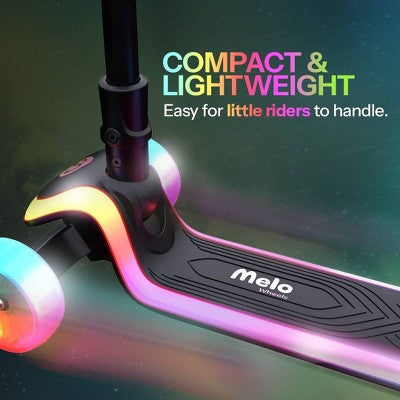 Melo Beam 3 Wheel Kick Scooter with Light Up Wheels - Black (LOCAL PICKUP ONLY)