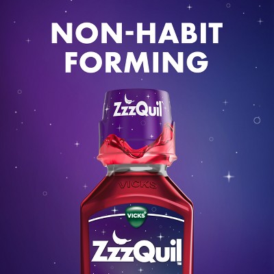 ZzzQuil Calming Liquid - Vanilla Cherry - Diphenhydramine - 12 fl oz