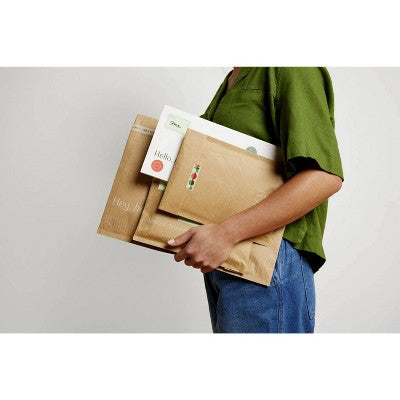 Scotch 2pk Packt Mailer White: Self-Adhesive Padded Envelopes for Mailing, 11" x 6", Paper Material