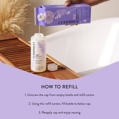 The Honest Company Calm Bubble Bath Refill, Lavender - 32 fl oz