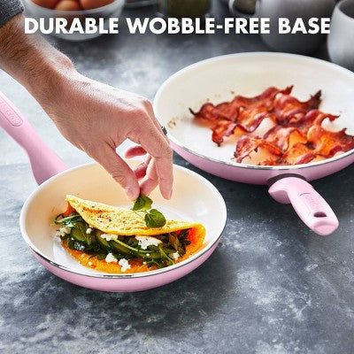 GreenPan Rio 16pc Ceramic Nonstick Cookware Set Blush (LOCAL PICKUP ONLY)
