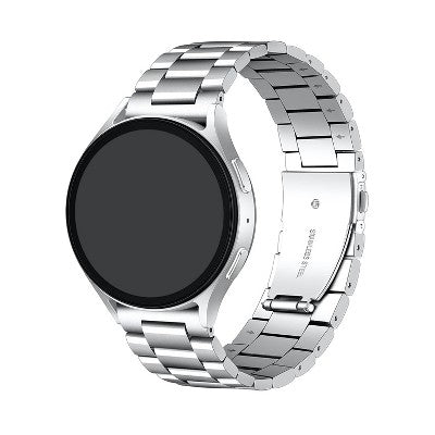 Posh Tech Maxwell Stainless Steel Smart Watch Band, Universal Fit for Apple Watch, Samsung Galaxy, Garmin 20mm - Silver