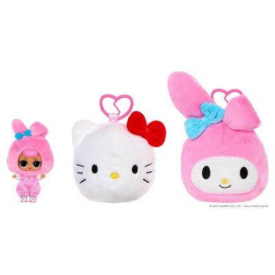 L.O.L. Surprise! Loves Hello Kitty and Friends Reversible Plush Surprise - Blind Plush with Matching Tot and Keychain