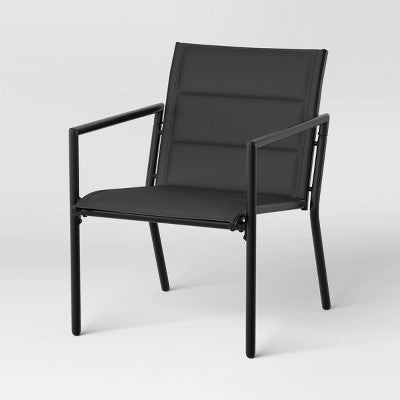 4pc Padded Sling Patio Conversation Set Black - Room Essentials (LOCAL PICKUP ONLY)