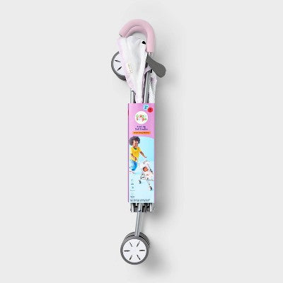 Gray Dot Dog Fold-Up Stroller for 14" - 16" Dolls - Gigglescape: Recycled Materials, Powder-Coated Steel (LOCAL PICKUP ONLY)