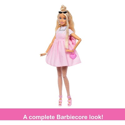 Barbie Deluxe Style 12" Doll #3 in Pastel Pink Barbiecore Dress