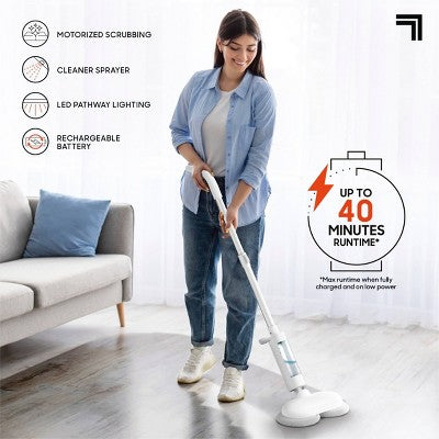 Sharper Image Floor Shine Cordless Power Mop White