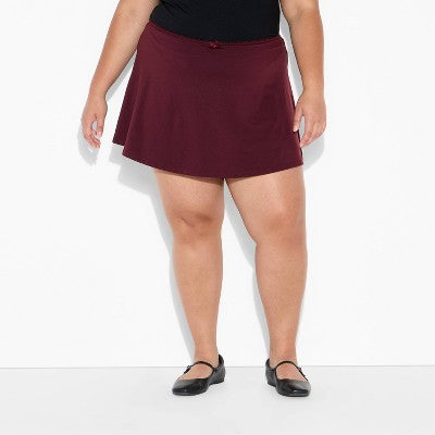 Women's Seamless Mini Skort - Wild Fable Burgundy XXL