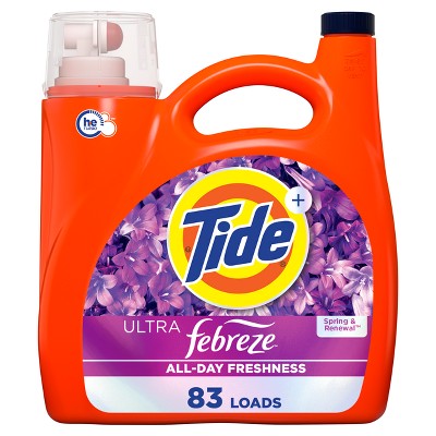 Tide Liquid High Efficiency Spring & Renewal Liquid Laundry Detergent 83 Loads - 117 fl oz