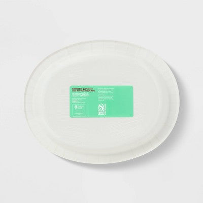 Holiday Disposable Platter - Brights Stripe - 16ct - up&up