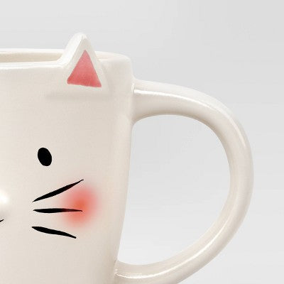 16oz Earthenware Meowy Christmas Mug - Wondershop