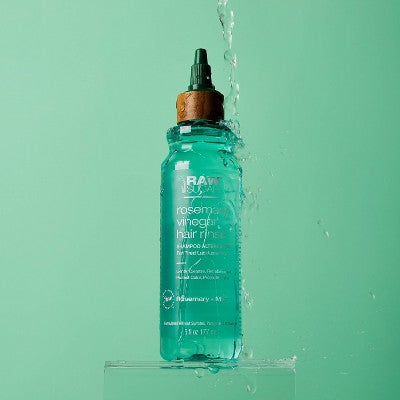 Raw Sugar Rosemary Vinegar Hair Rinse Shampoo Alternative - Rosemary + Mint - 6 fl oz