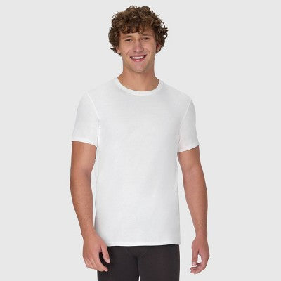 Hanes Premium Men's Sweat Block Crew Neck Undershirt 3pk - White L: Tagless, Moisture Wicking,