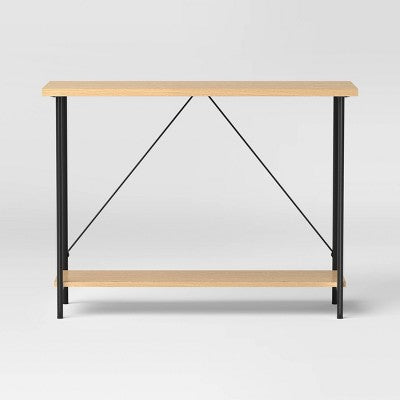 Wood and Metal Console Table Natural - Room Essentials (LOCAL PICKUP ONLY)