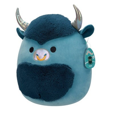 Squishmallows 14" Bison Stuffed Animal: Character Theme, Creative Thinking Focus, Polyester Material