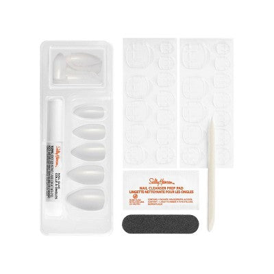 Sally Hansen Salon Effects Perfect Manicure Press-On Nails Kit - Almond - Only Have Ice For You - 24ct