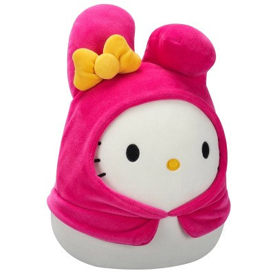 Hello Kitty 8" Squishmallows Plush in My Melody Hoodie