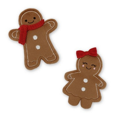2pk Christmas Mini Pillows Gingerbread Men + Women - Bullseye's Playground