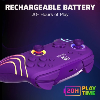 Afterglow Wave Wireless Motion Plus Nintendo Switch Controller Purple