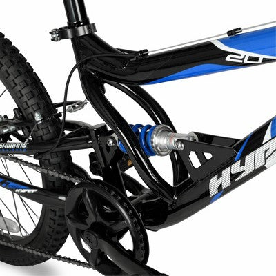 Hyper 20" Full Suspension Bear Mountain Bike - Black/Blue (LOCAL PICKUP ONLY)