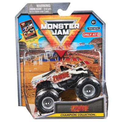 Monster Jam Zombie Die Cast Monster Truck with Trading Card