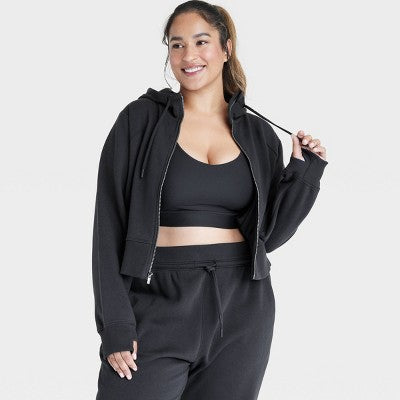 Women's Fleece Full Zip Hooded Sweatshirt XXL