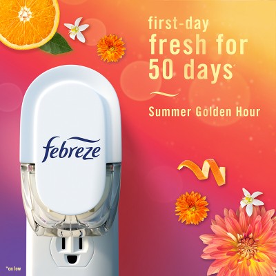 Febreze Luxe Plug Dual Air Freshener Refills - Summer Golden Hour - 1.75 fl oz/2ct