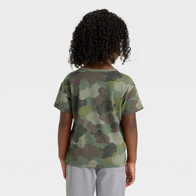 Toddler Boys' Short Sleeve Relaxed T-Shirt - Cat & Jack Olive 2T